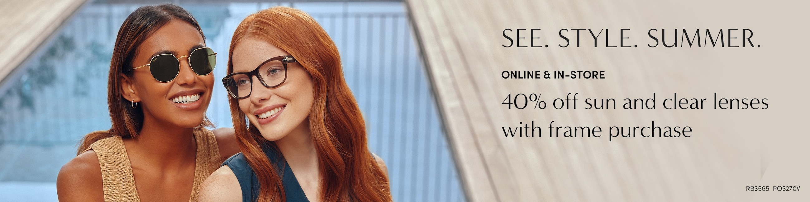 40% off lenses banner