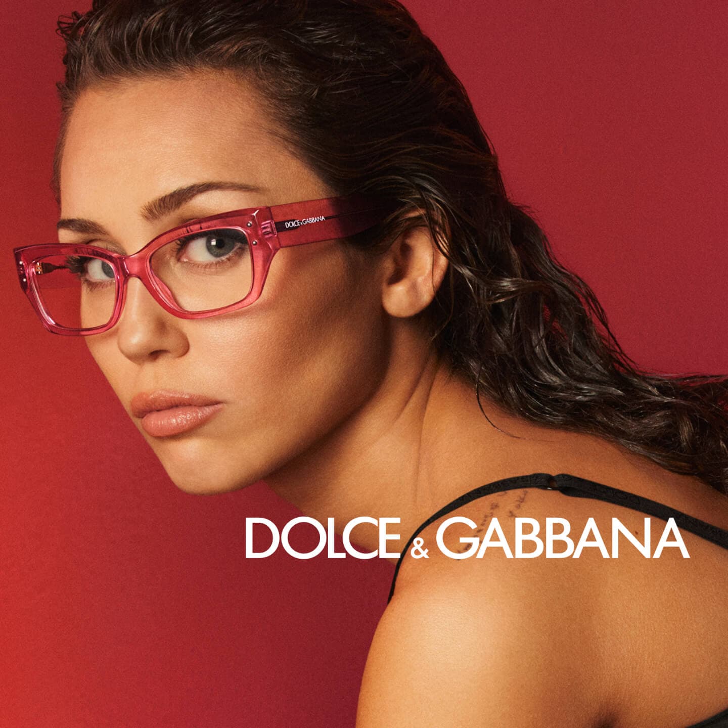 Dolce & Gabbana logo-pendant chain-link necklace - Silver