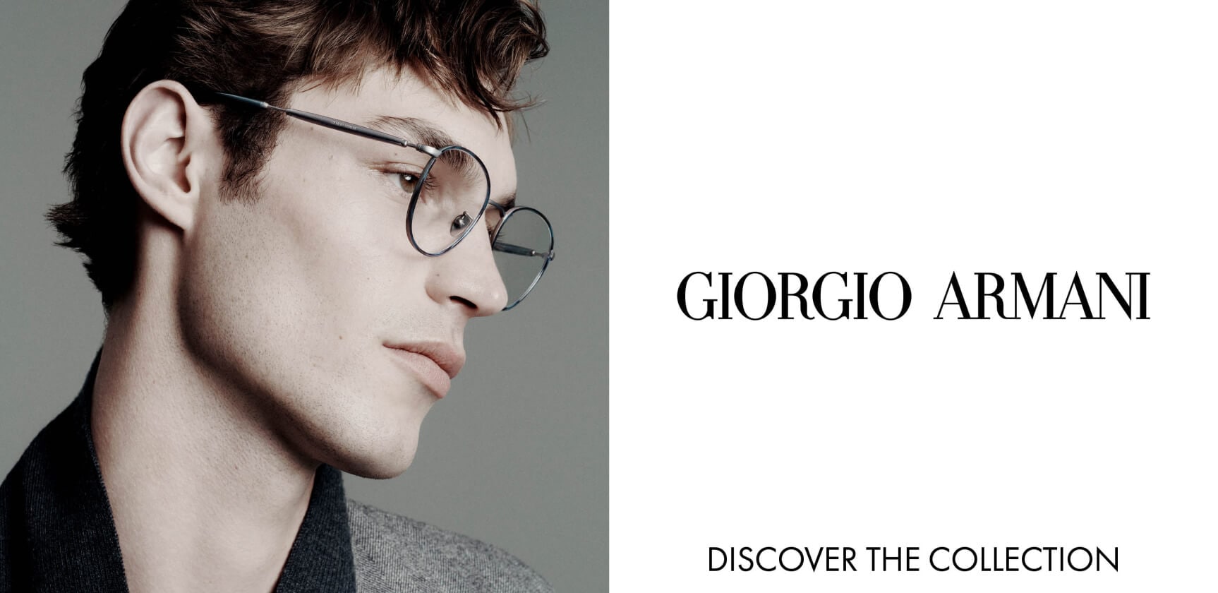 Imagen del banner de lentes de Giorgio Armani